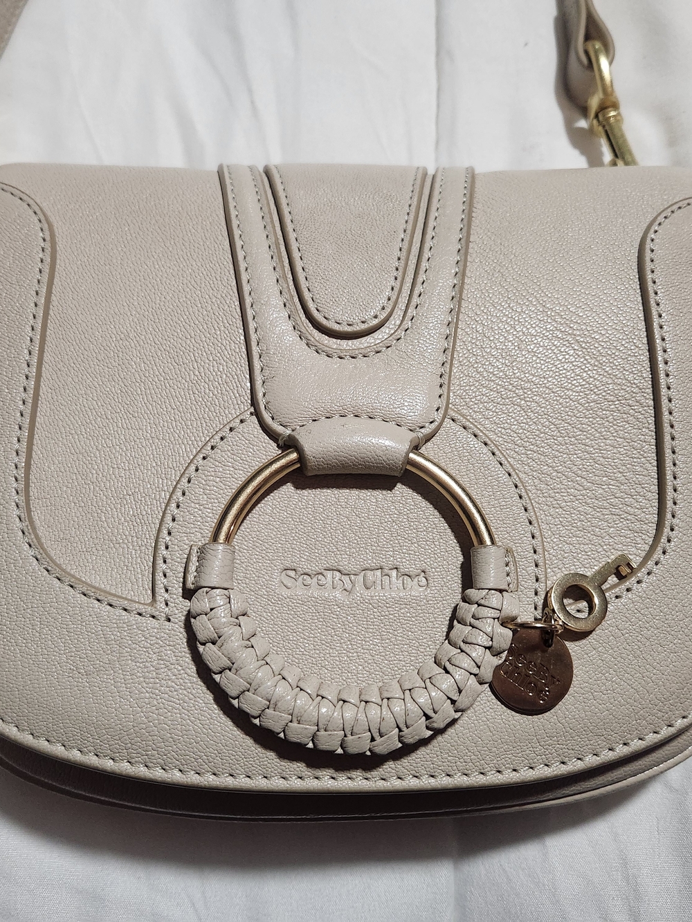 See By Chloe Hana Crossbody Beige Leather Bag